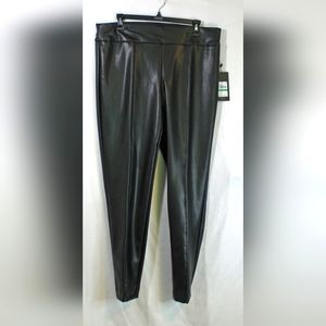 Jones New York Black Pleather Pants